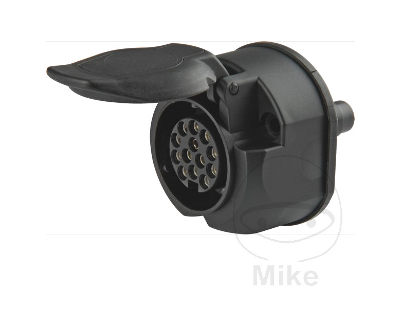 enchufe 13 polos con contacto de desconexión de luz antiniebla trasera + junta de goma 12v