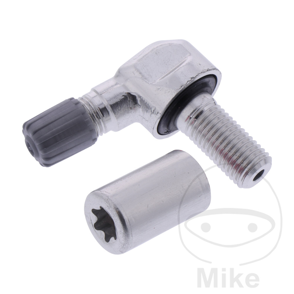 válvula en ángulo aluminio para sistema control presión neumáticos schrader 8.5 mm