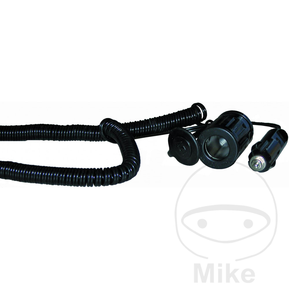 enchufe de mechero con cable en espiral 4.5 m 12v