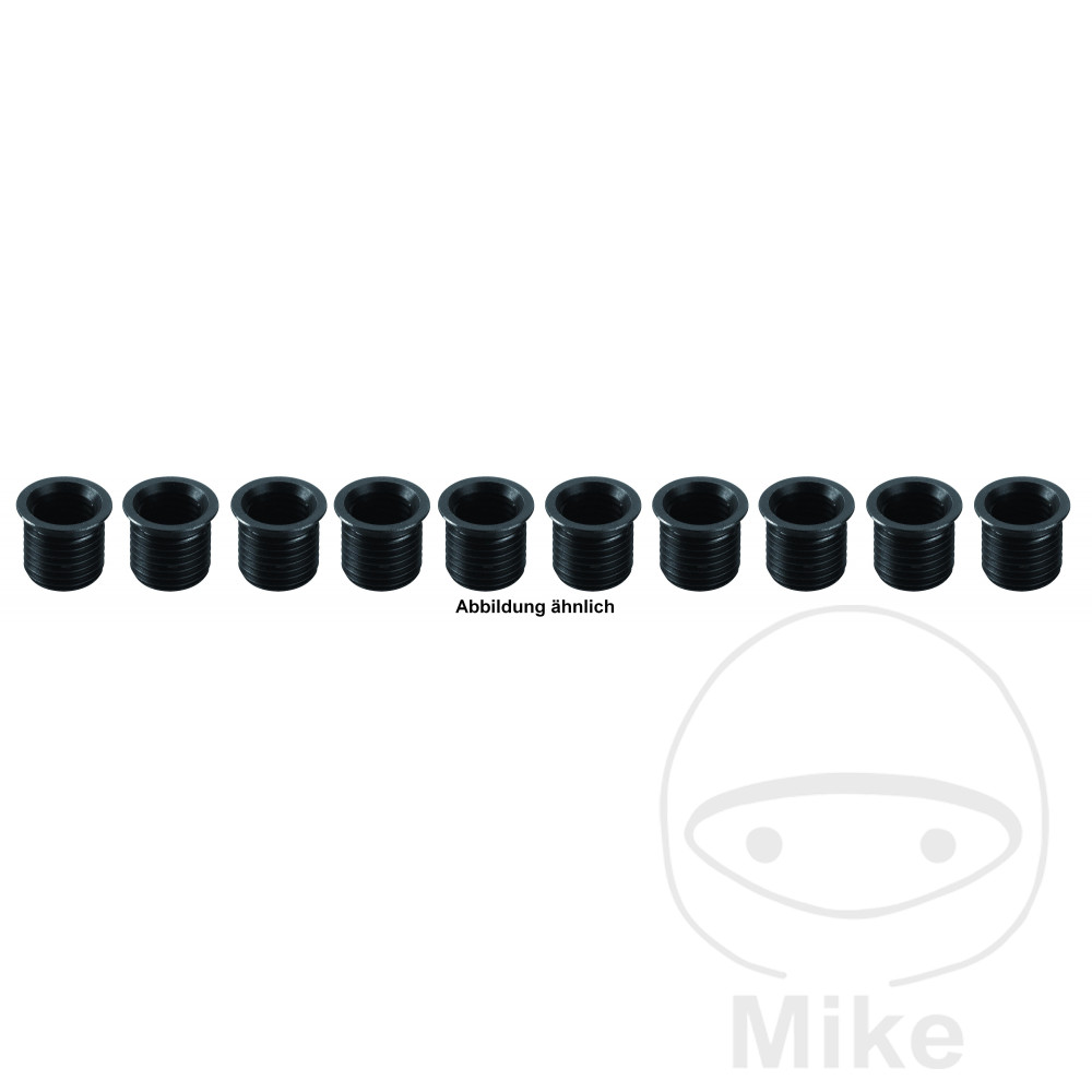 pack 10 insertos roscados largos para bujia m12 x 1.25 26 mm