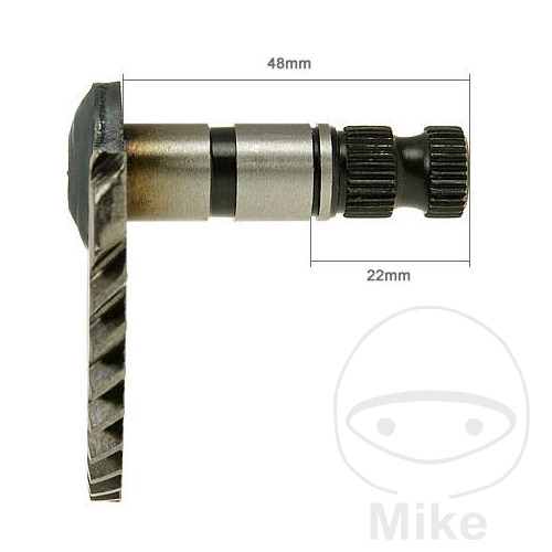 eje arranque de pedal gy6 48 mm / 22