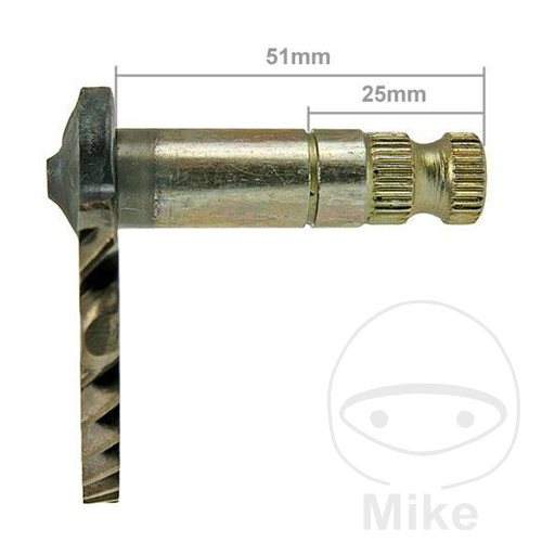 eje arranque de pedal 51/25 mm gy6 qmb139