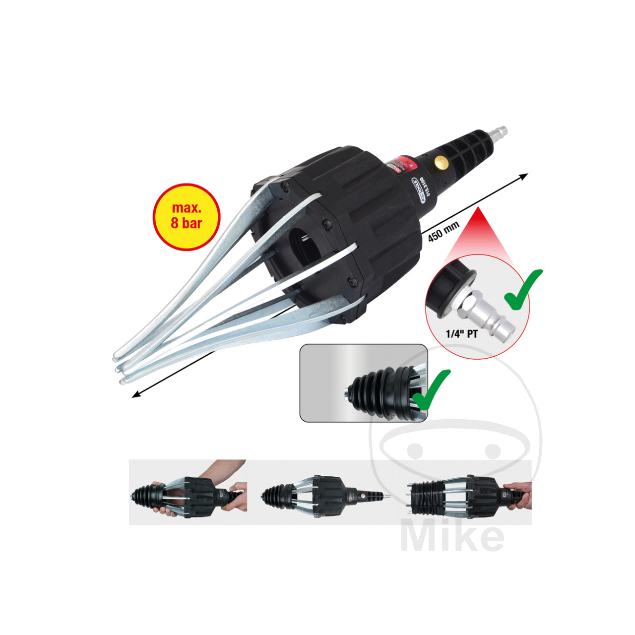 expansor de fuelles neumático max 115 mm