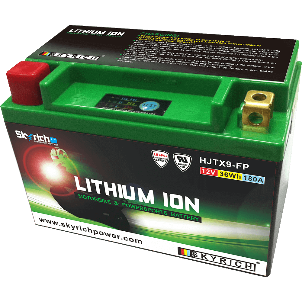 bateria de litio con indicador de carga litx9