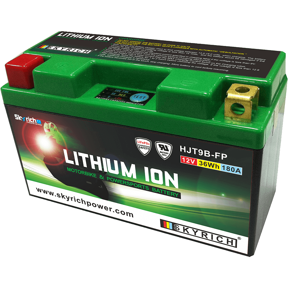 bateria de litio con indicador de carga lit9b