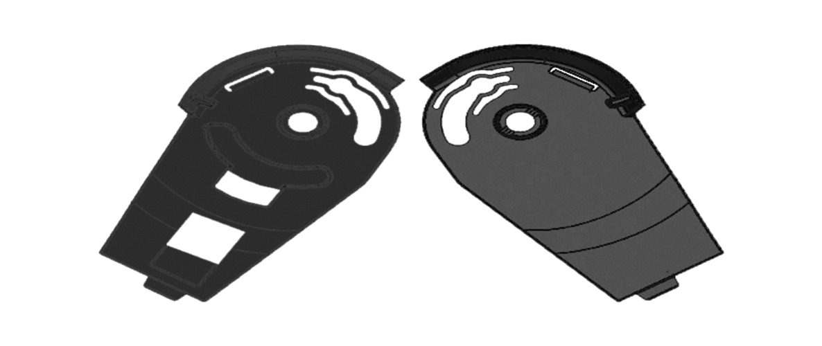 recambio mecanismo bloqueo mentonera casco  gullwing