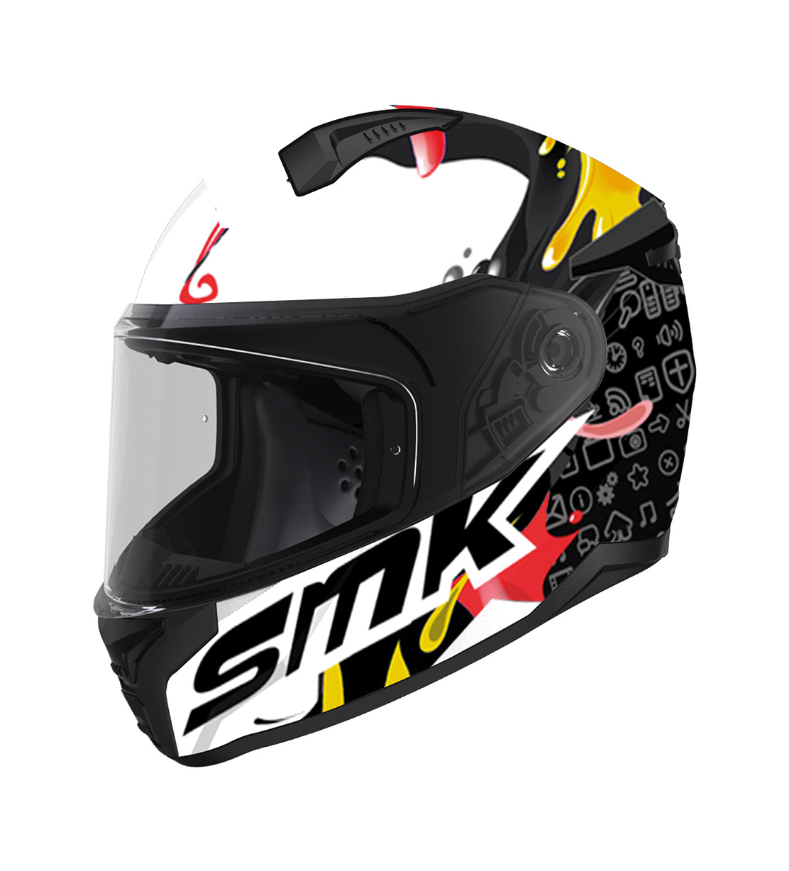 casco integral niño infantil gl124 bionic kid splash