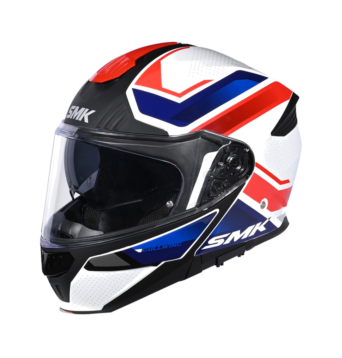 casco modular para moto decorado brillo gullwing supertour gl153