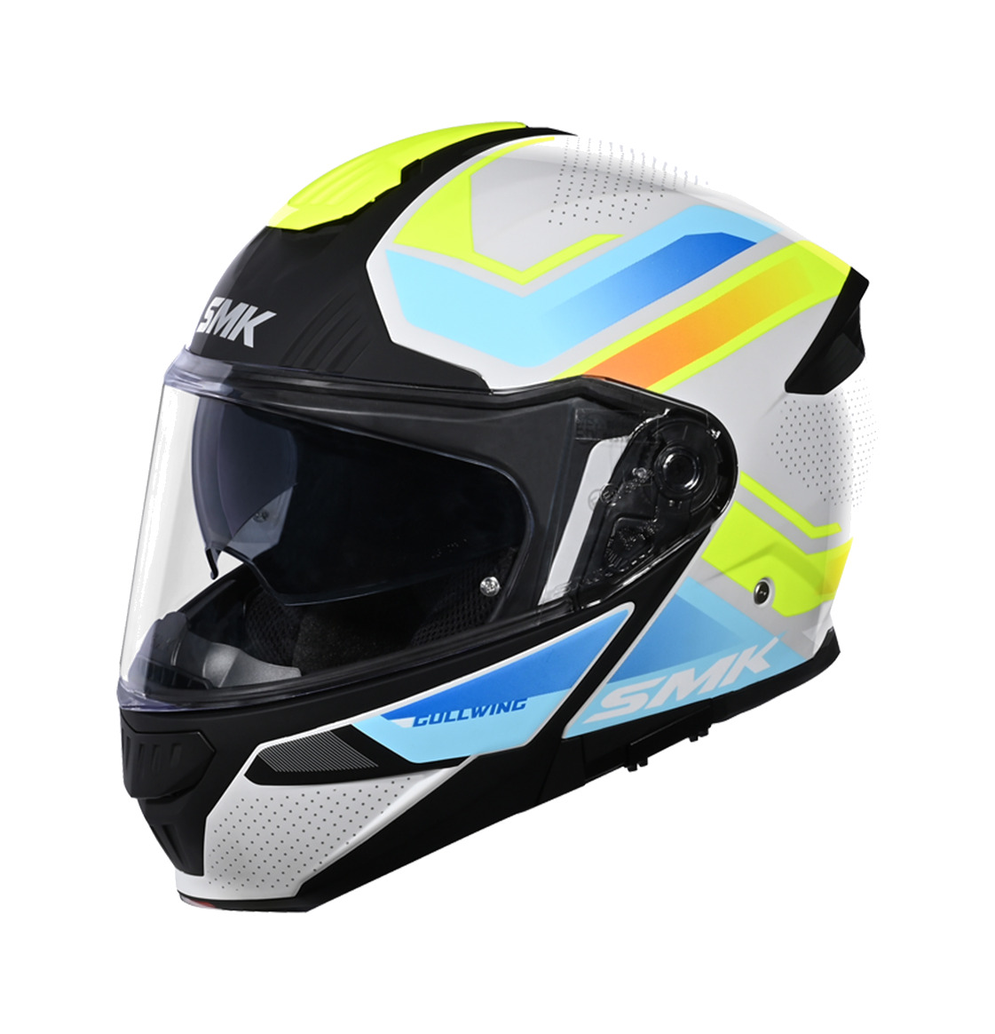 casco modular para moto decorado brillo gullwing supertour gl654