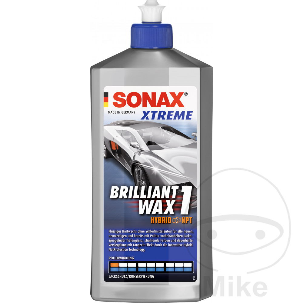 cera abrillantadora para carrocería xtreme wax1 hybr npt 500ml