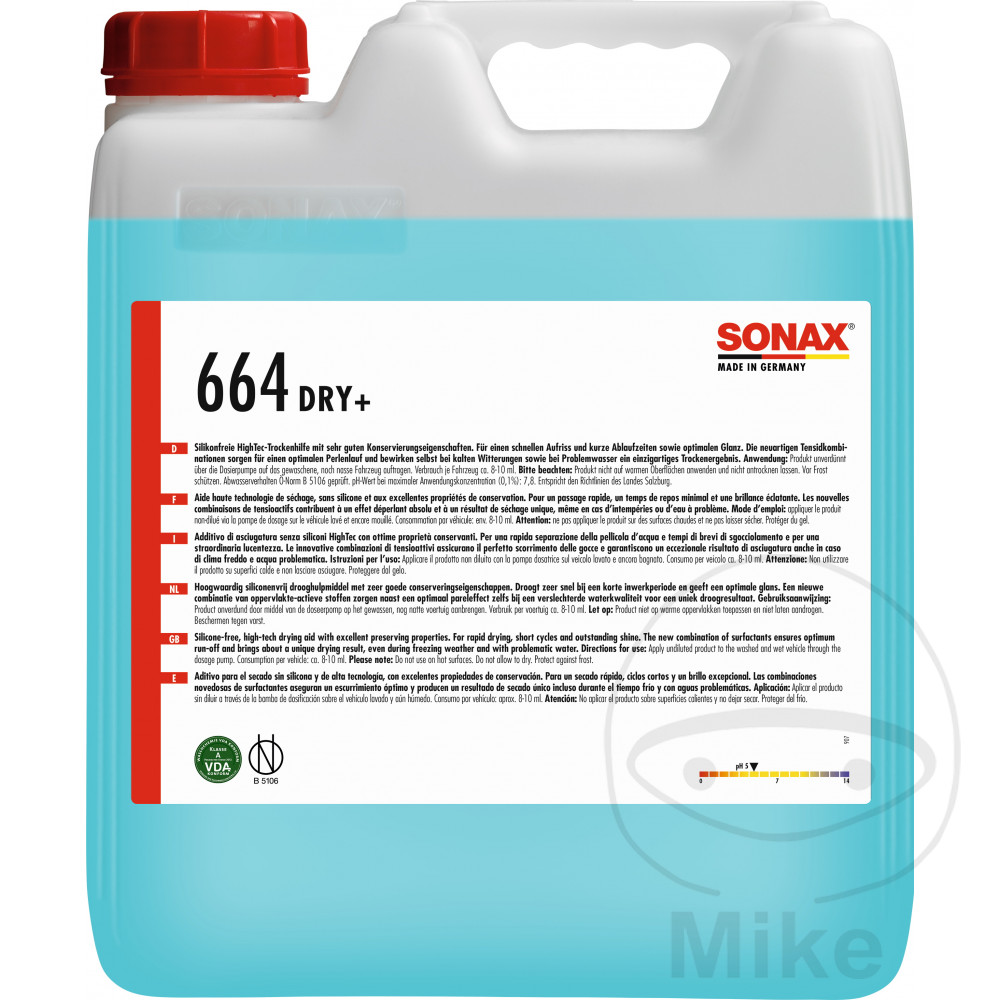 concentrado de secado para lavadero de coches 10l 5566039