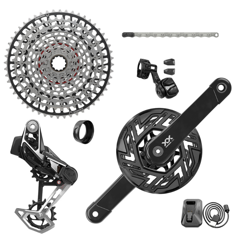 grupo electrónico bicicleta xx t-type eagle axs e-mtb bosch isis 165 mm 36t 1x12v (10-52)