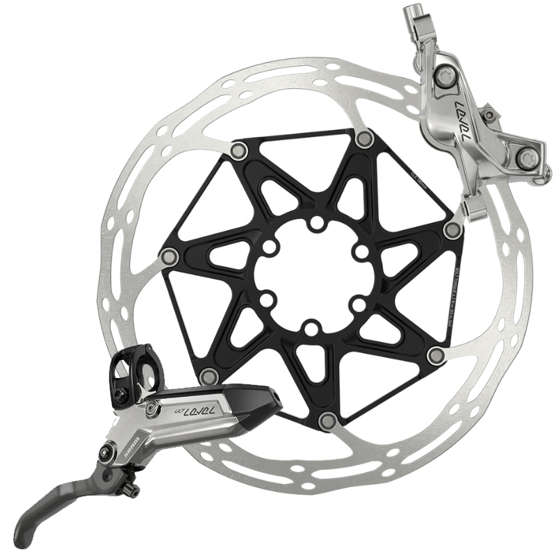freno de disco delantero hidráulico 4 pistones carbono level ultimate stealth c1 950 mm mmx