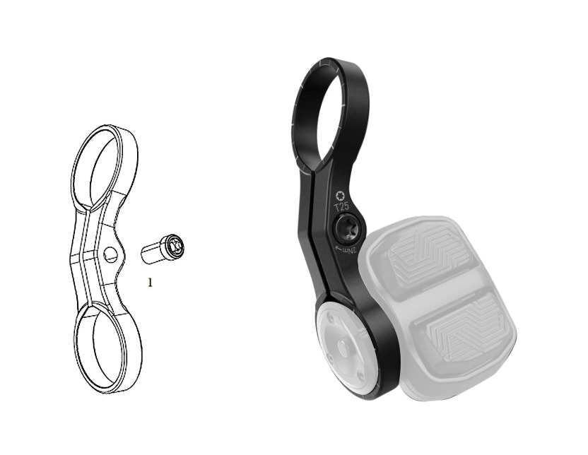 abrazadera izquierda/derecha mando cambio electronico infinite axs pod ultimate