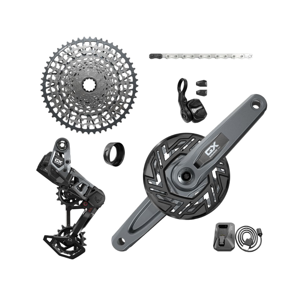 grupo de cambio electronico e-mtb axs pod 104 bcd 1x12v (10-52) (no incluye bielas) sram gx t-type eagle 34t