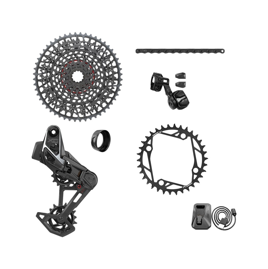 grupo para bicicleta sin bielas 104bcd eagle axs x0 t-type e-mtb
