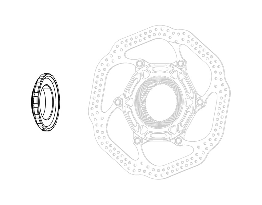 cierre para discos de freno con sistema logo (1ud) centerlock