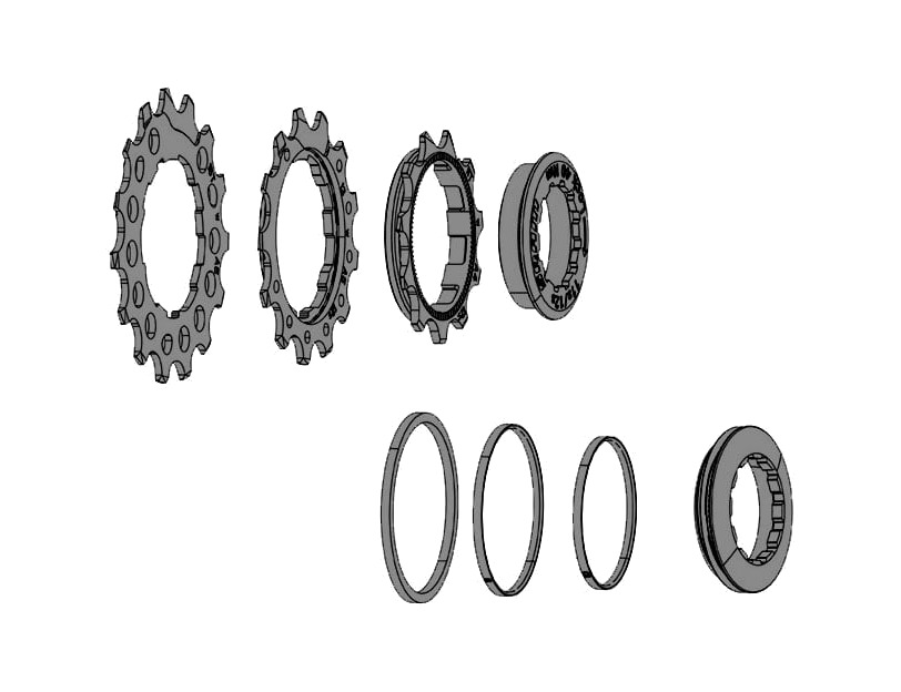 recambio de set de coronas para cassette nx/sx eagle 11/13/15