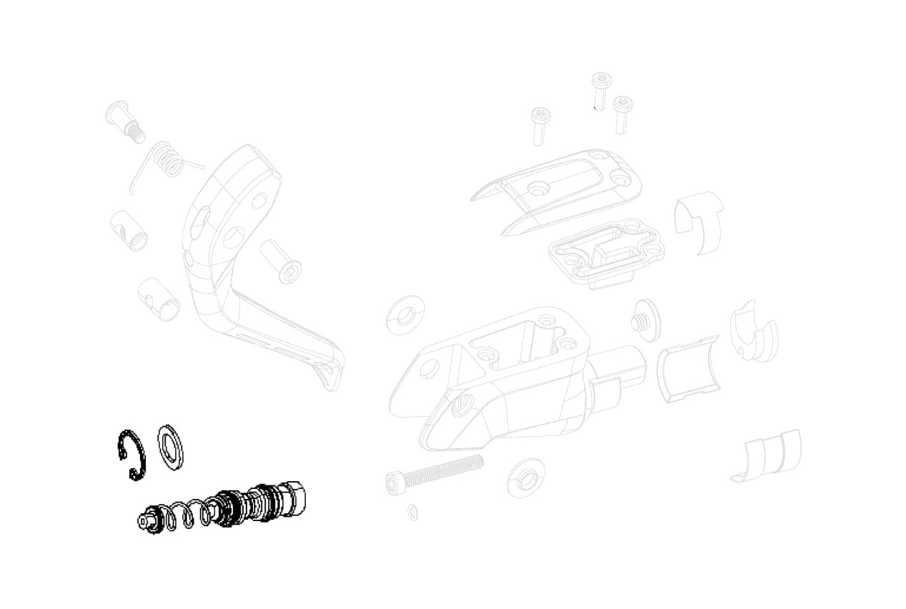kit de repuesto de leva de freno s900 aero hrd