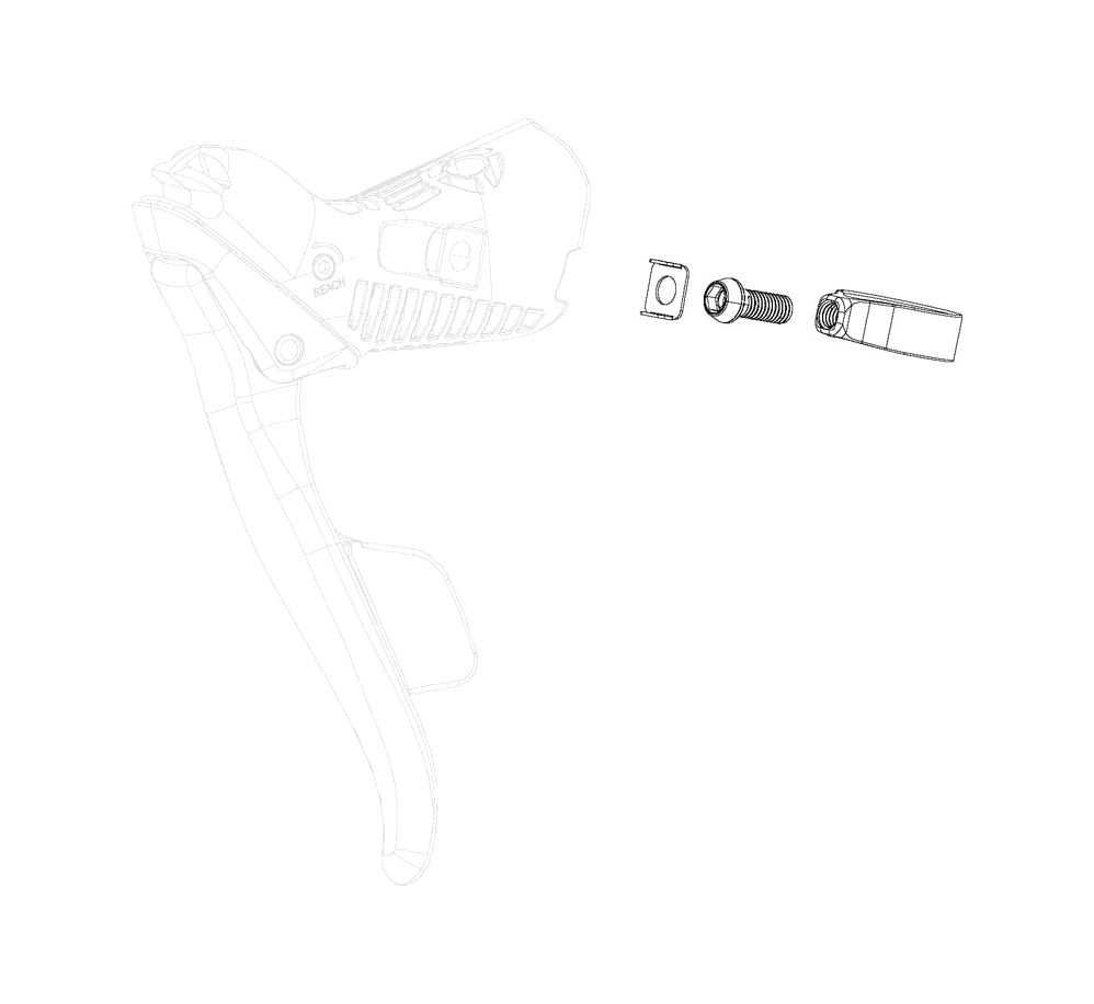 repuesto de abrazadera para doble mando red/force etap axs (par)