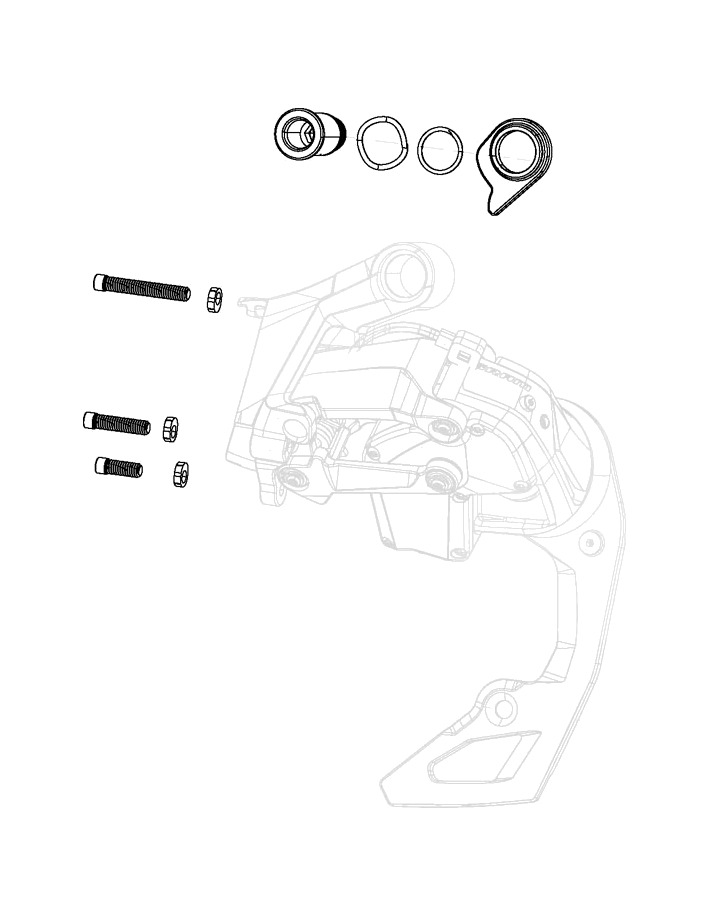 kit de repuesto de tornillo para cambio rival 36t axs