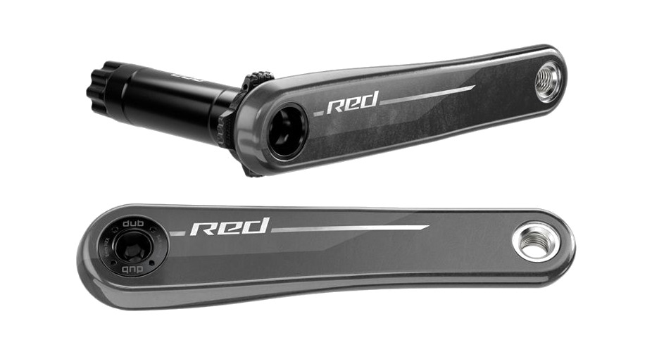juego de bielas para bicicleta red e1 dub 165 mm carbono