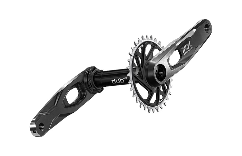 juego de bielas con plato de aluminio xx downhill cl55 dub wide t-type direct mount 1x7v 160 mm/34d