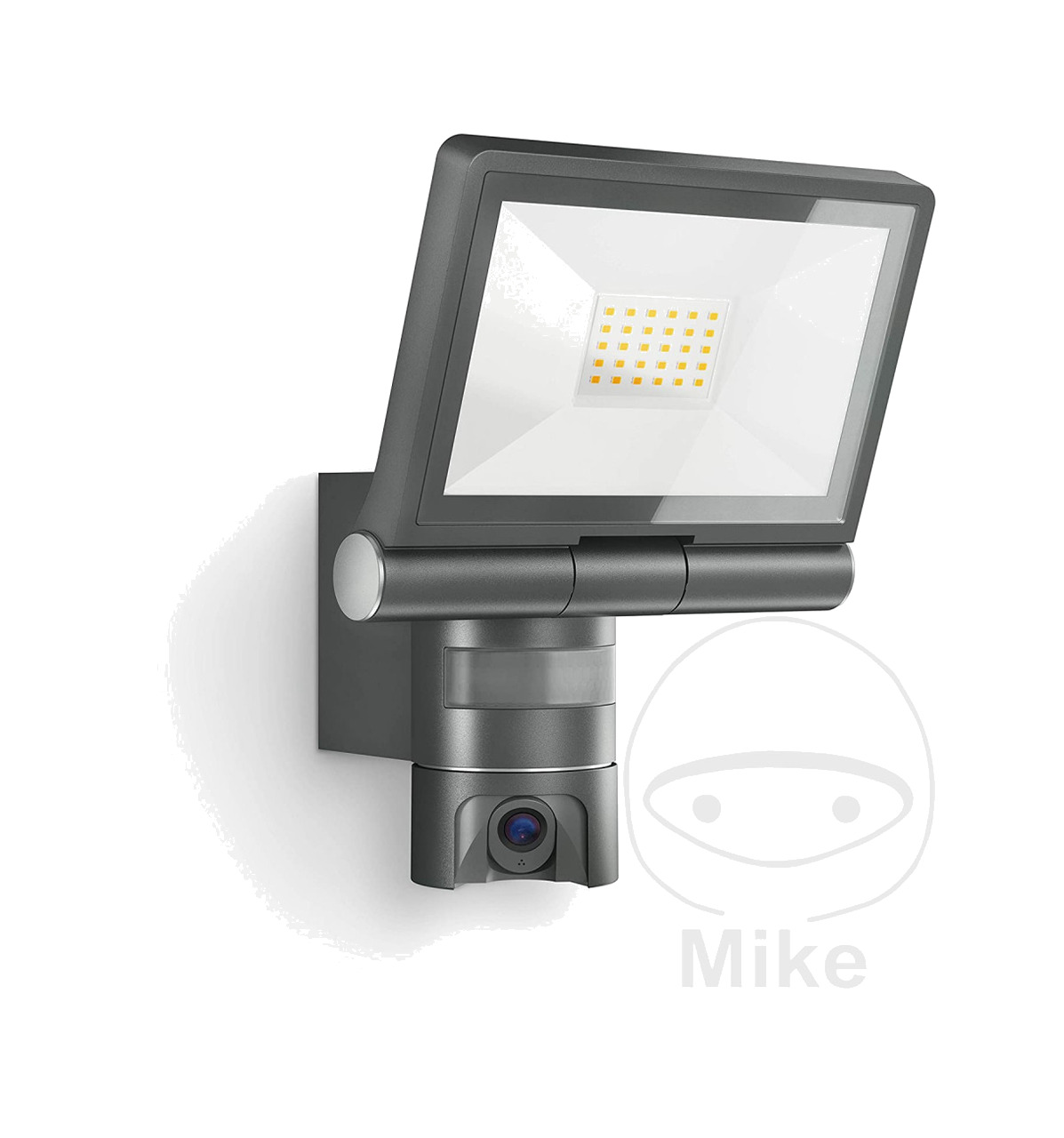 foco led con detector de movimiento, cámara y sistema de intercomunicación