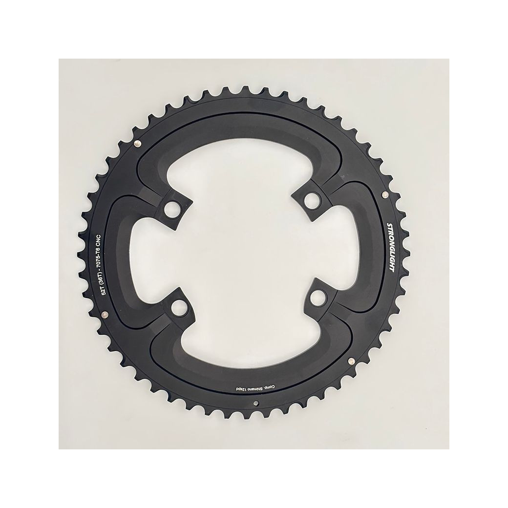plato de de aluminio con cuatro brazos y fijación estándar 110 bcd shimano ultegra fc-r8100 2x12v