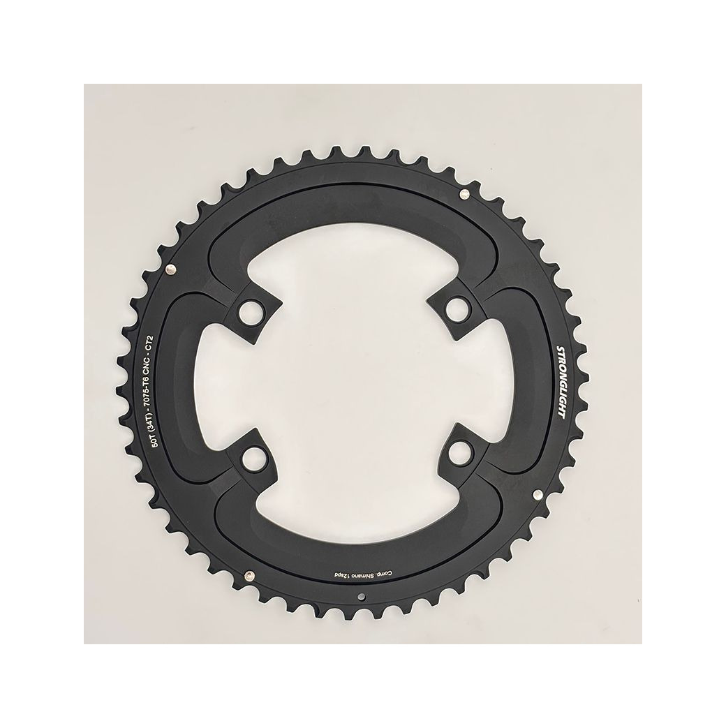plato de de aluminio con cuatro brazos y fijación estándar 110 bcd shimano dura-ace fc-r9200 2x12v (x36d)