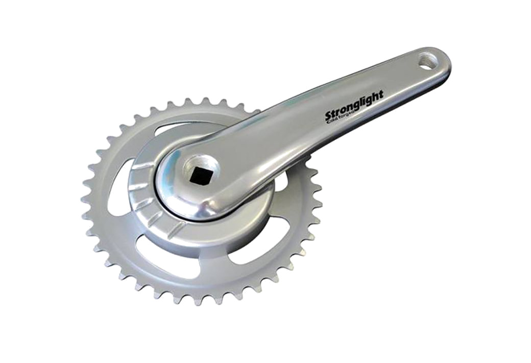 juego de bielas con plato fabricado en aluminio strongligh twin aluminio 38t