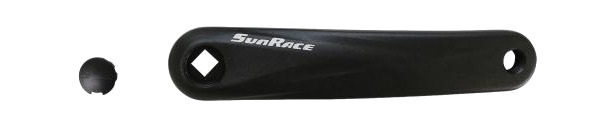 biela bicicleta izquierda sunrace fcm40u