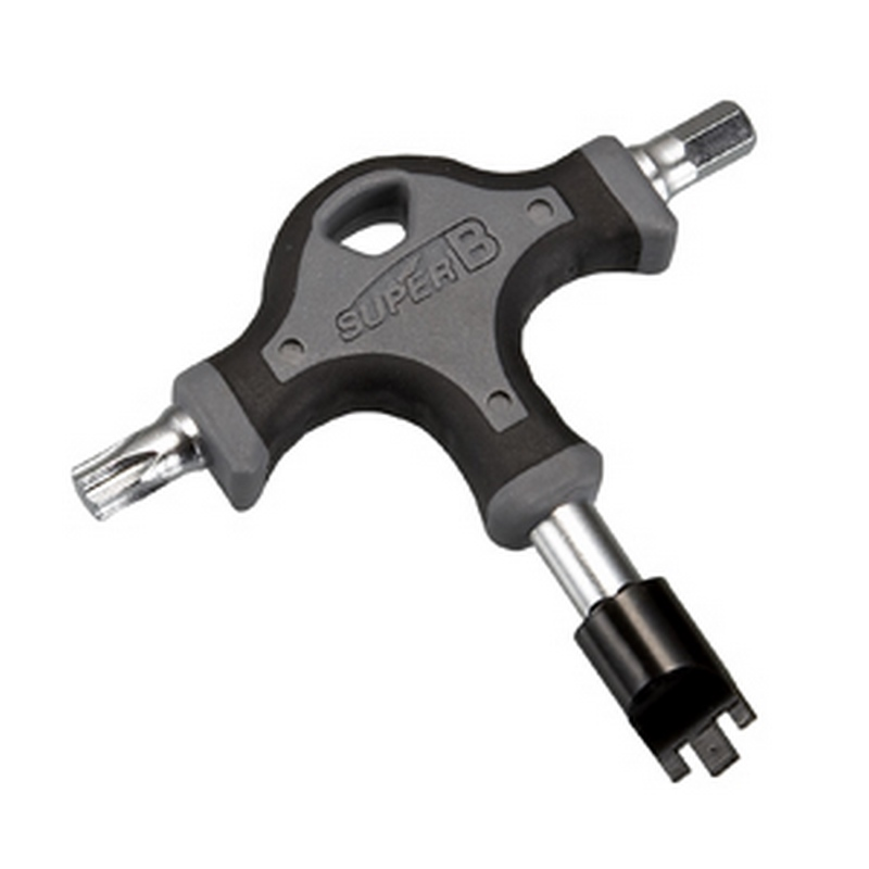 llave t para tornillos y tuercas de plato con torx 40 y allen 6mm