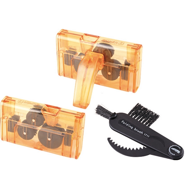 kit de limpia cadenas mas cepillo piñones bici bici bicicleta tb-32800