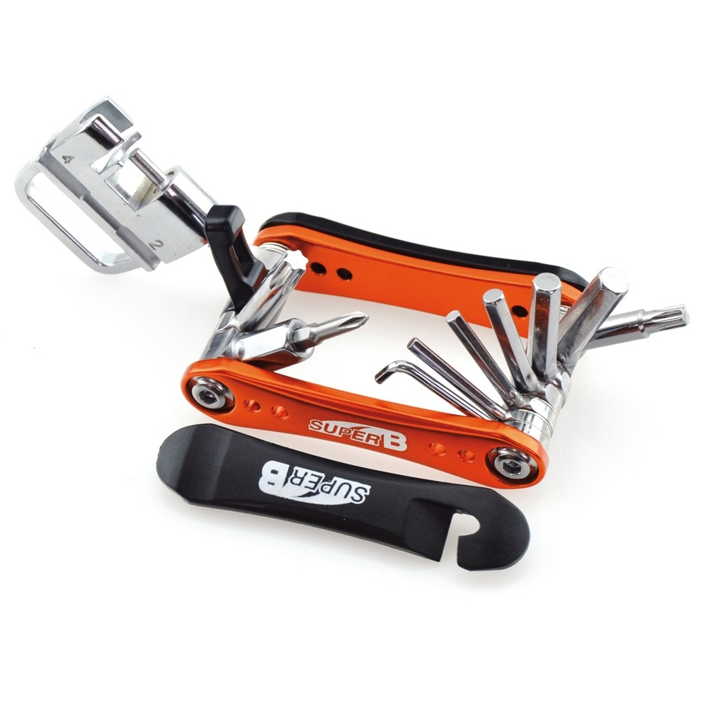 herramienta llave multifuncion 18 con tronchacadenas bici bicicleta tb-fd20-orange