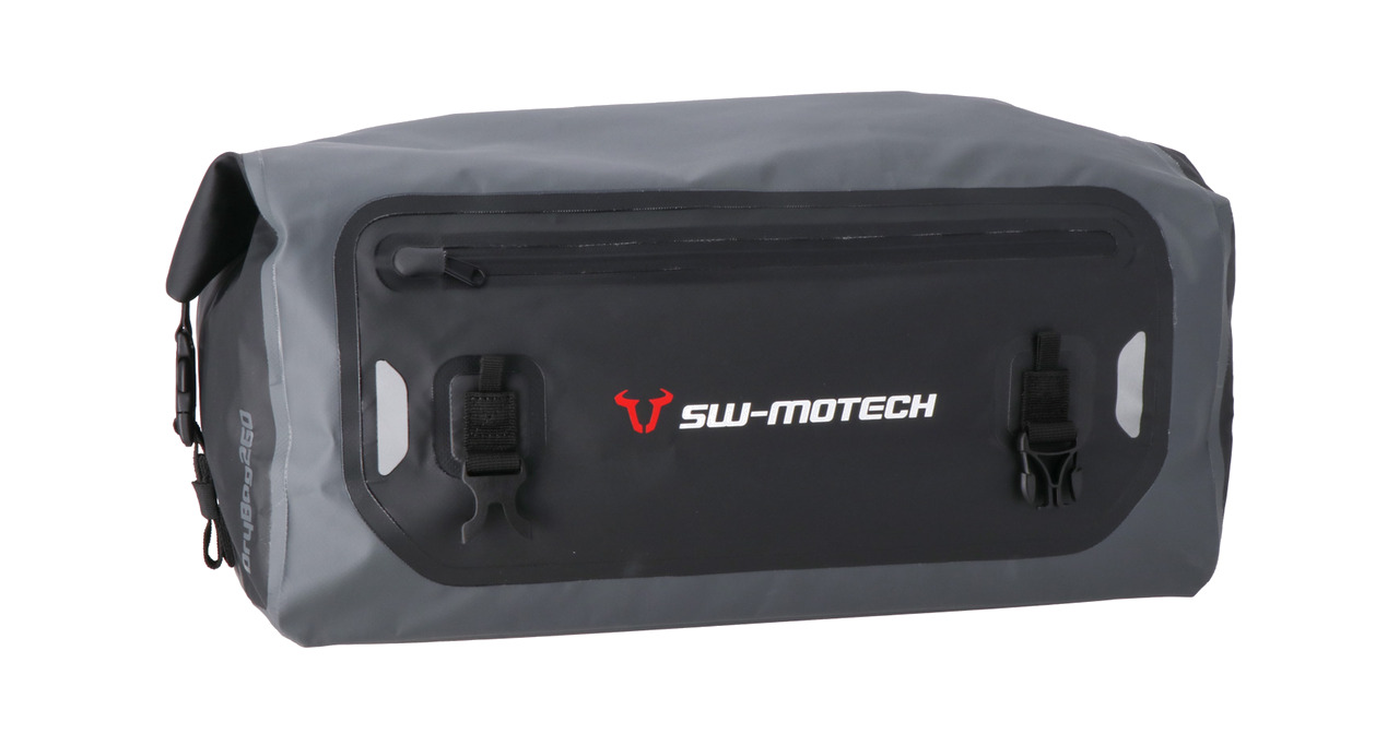bolsa trasera impermeable gris/negro drybag 260 26 l