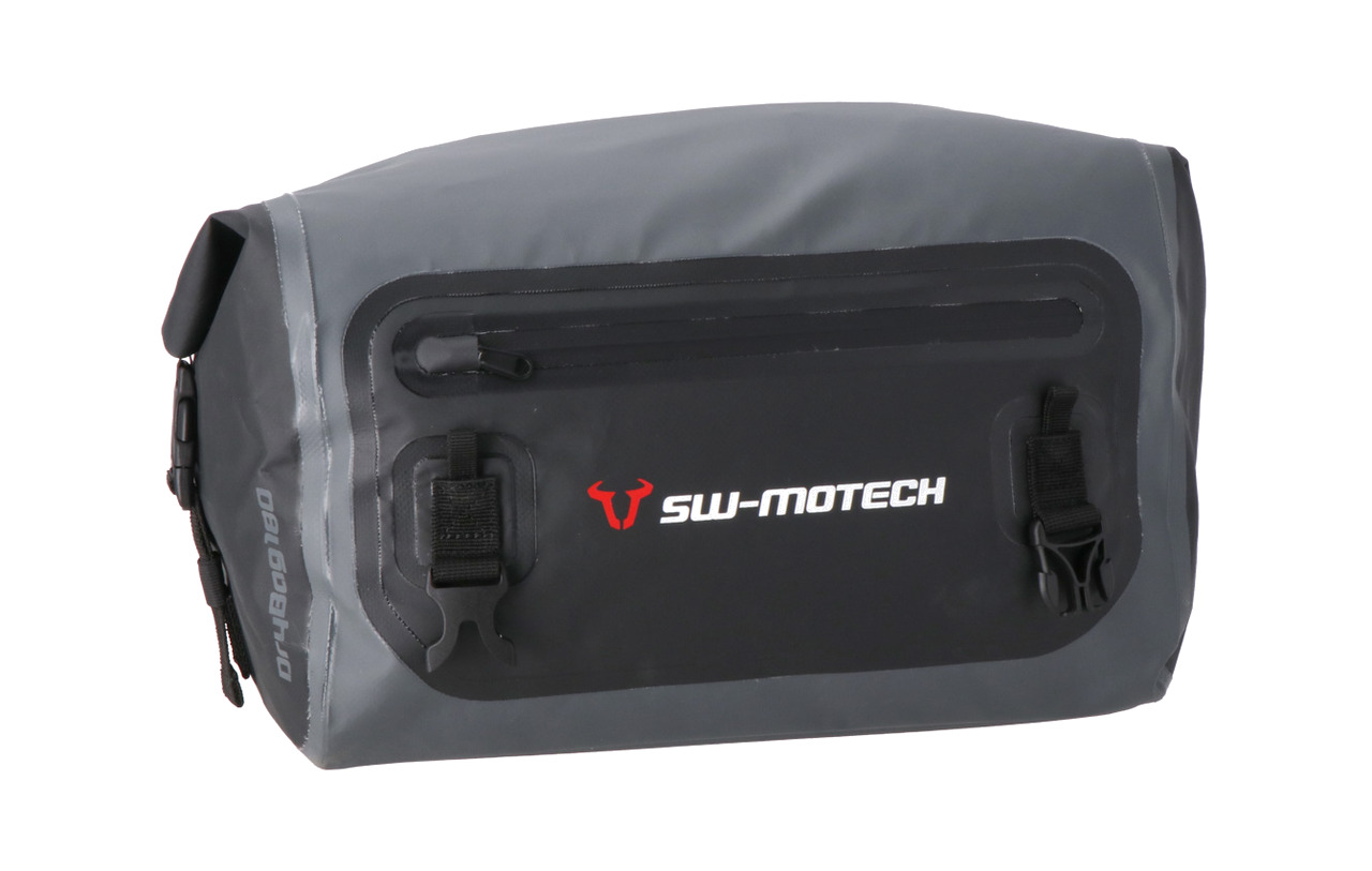 bolsa trasera impermeable gris/negro drybag 180 18 l