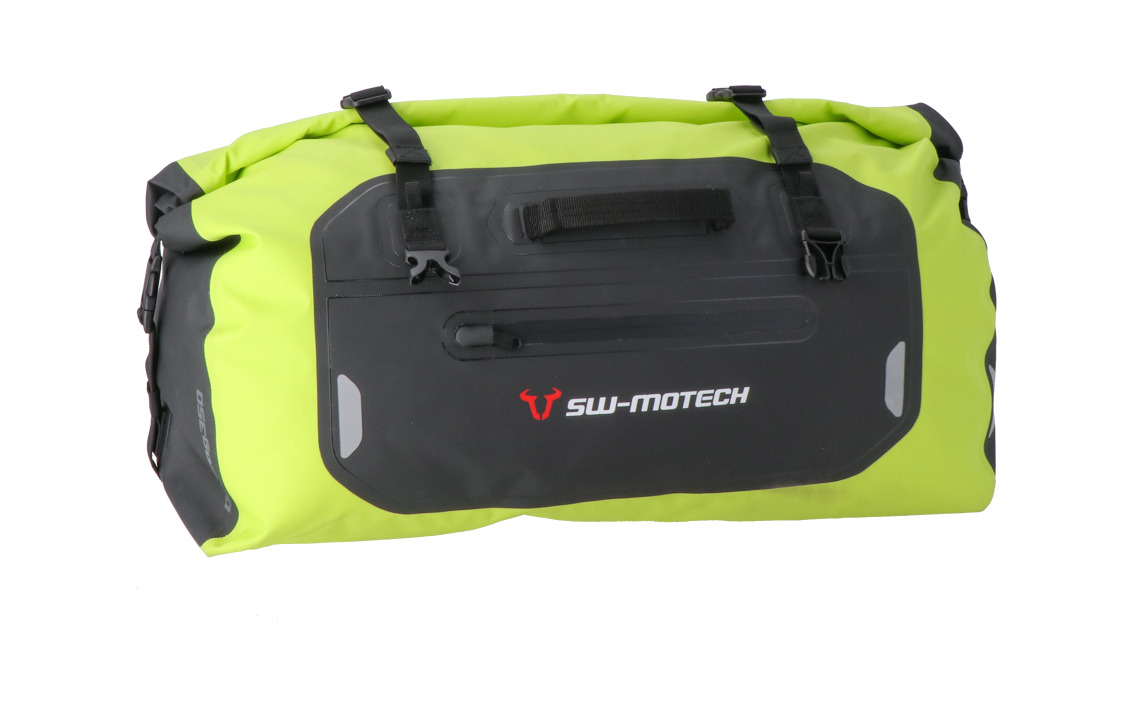 bolsa trasera lona impermeable amarillo neón 35l drybag 350