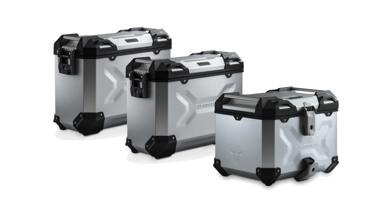 set de equipaje, soporte acero inox adventure