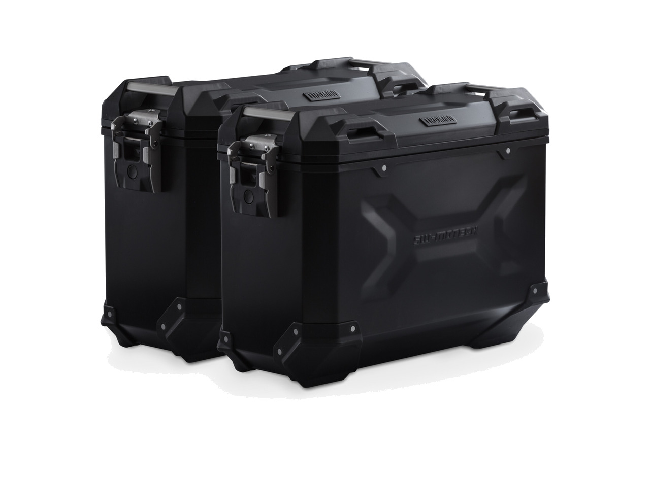 sistema de maletas trax adv negro 37/37 l trax adv