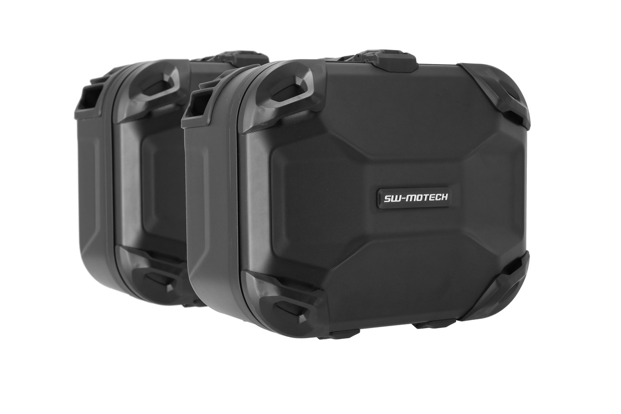 sistema de maletas laterales con herraje dusc 41/33 l negras