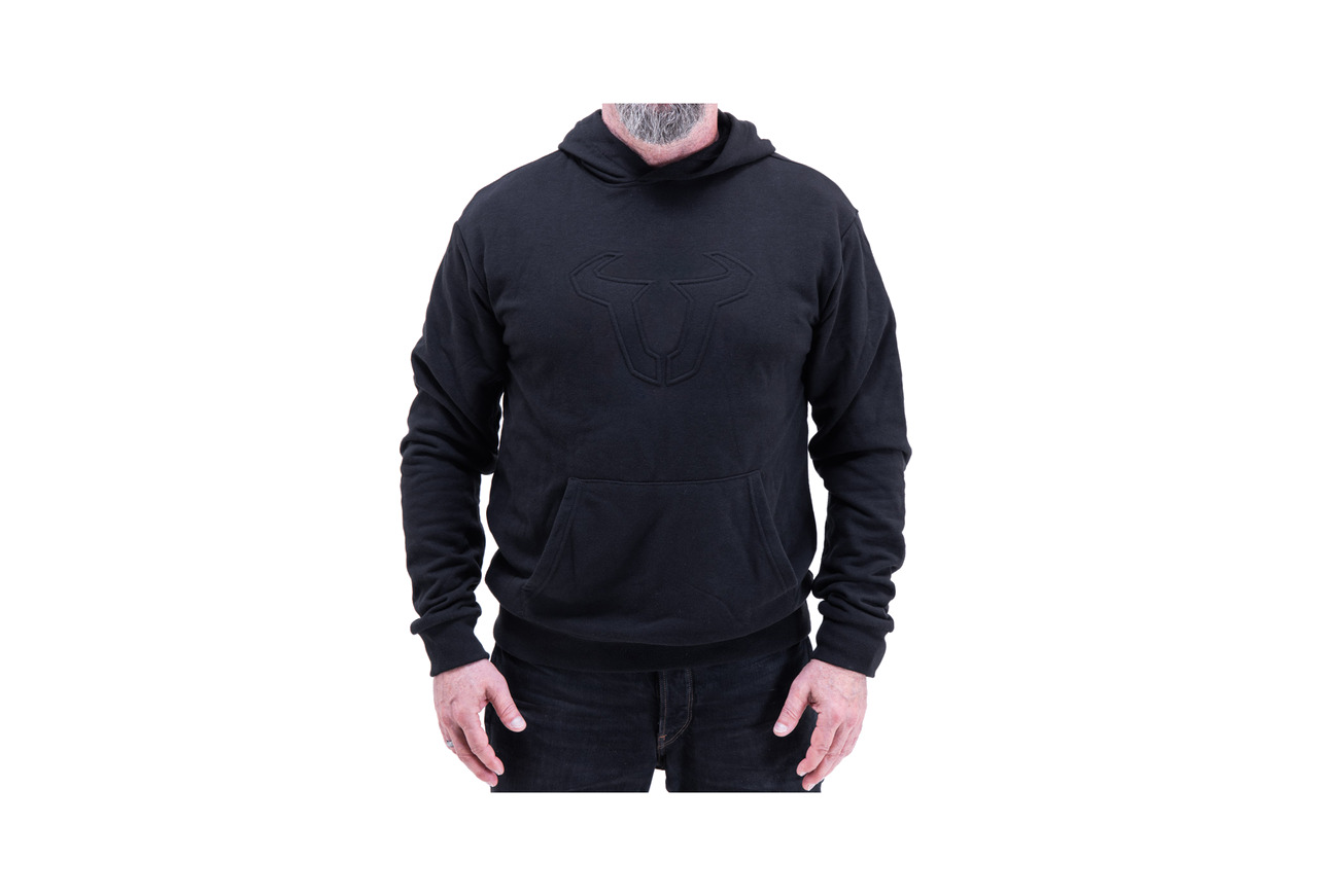 sudadera con capucha edición en negro unisex street line