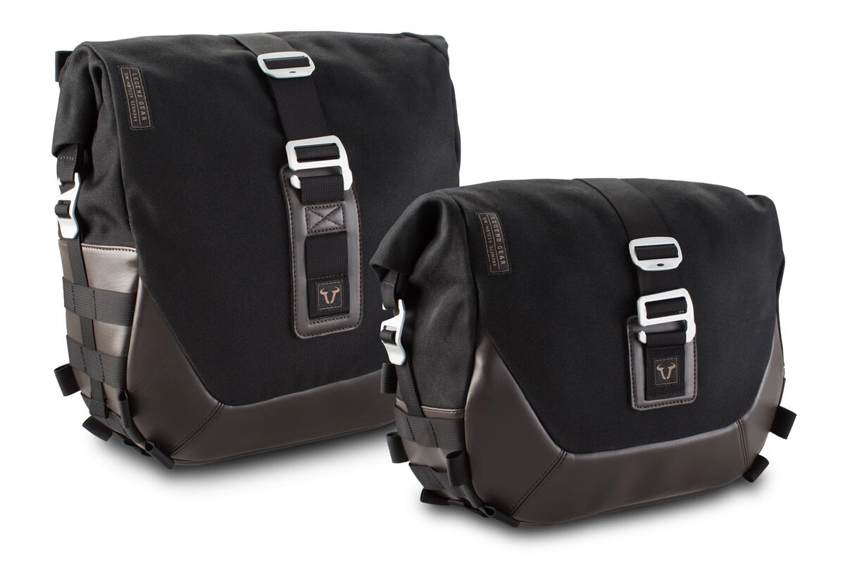juego alforjas + soporte legend gear ls2 13,5l / ls1 9,8l - sls