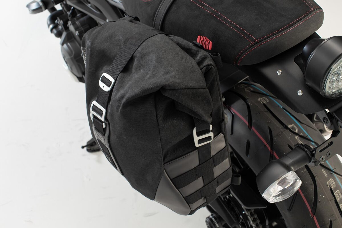 bolsa lateral de moto + soporte izquierdo legend gear lc2 - slc