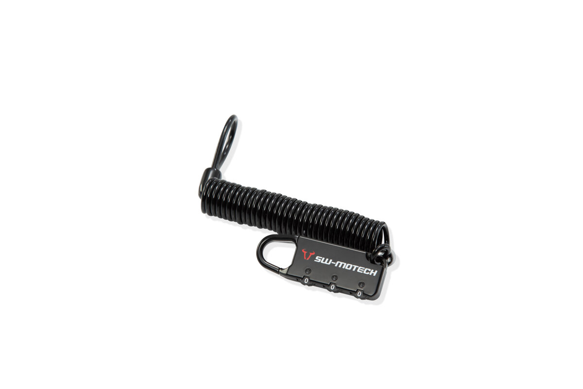 cable con candado para maleta de moto 180 cm