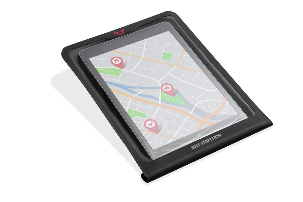 funda tablet con sistema de fijación a bolsa de depósito molle drybag