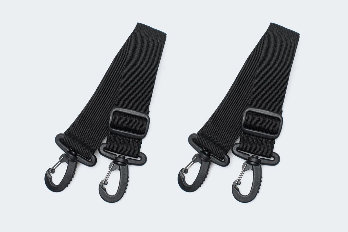 juego 2 correas para bolsa trasera de moto rearbag
