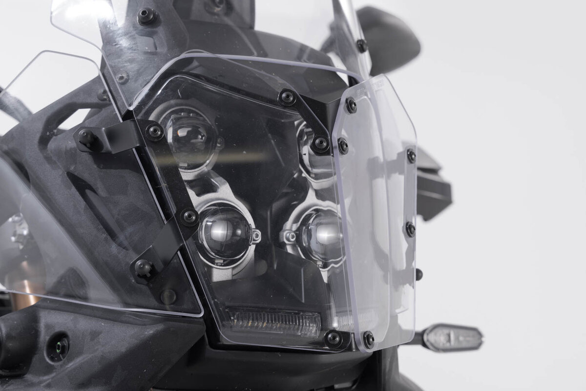 SW-MOTECH Juego pantallas protectoras faros de moto compatible con YAMAHA TÉNÉRÉ - Picture 10 of 10