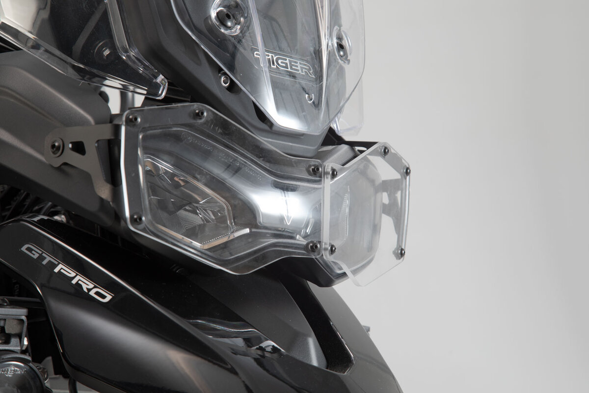 SW-MOTECH Protector de luces delanteras soporte con pantalla compatible con TRIU - Imagen 7 de 10