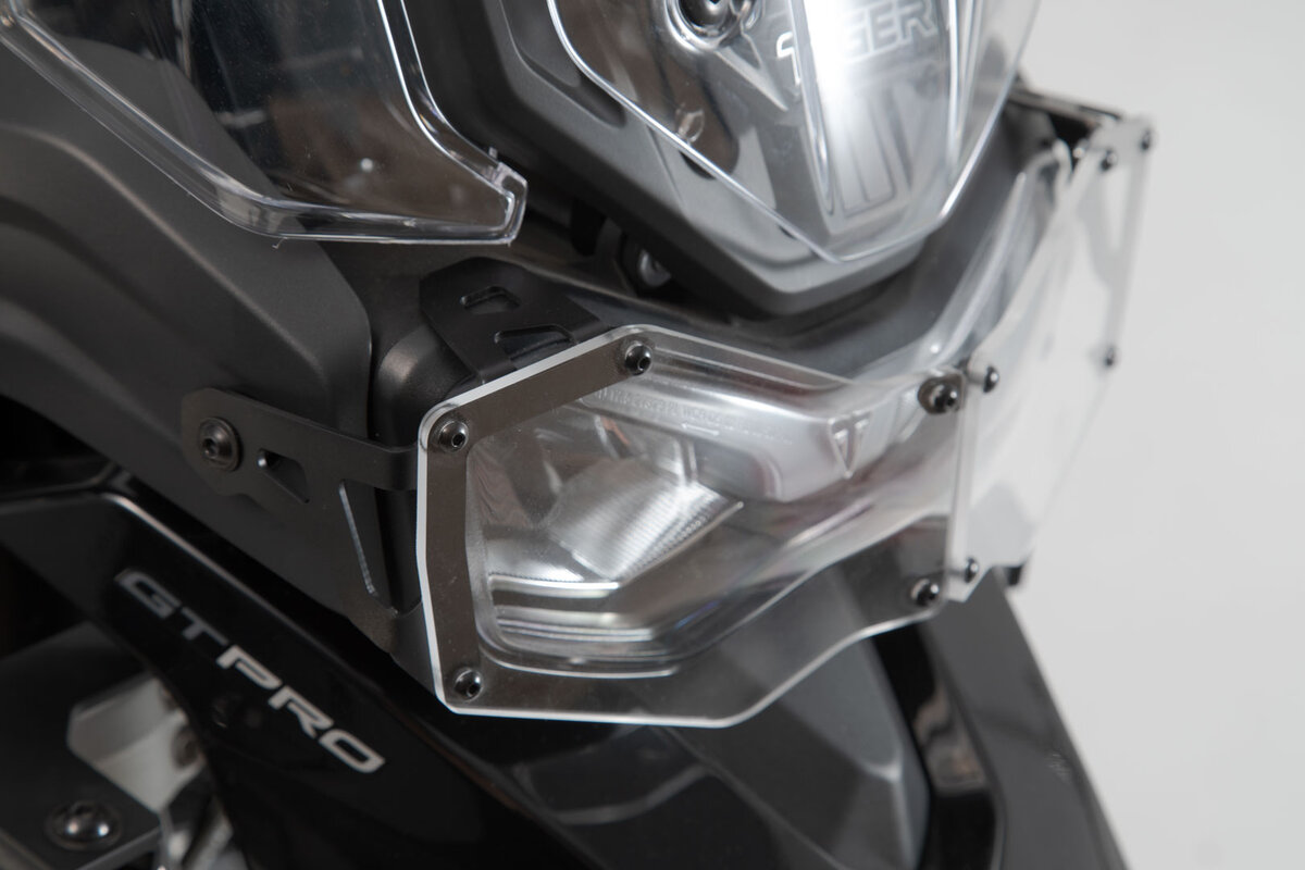SW-MOTECH Protector de luces delanteras soporte con pantalla compatible con TRIU - Imagen 10 de 10